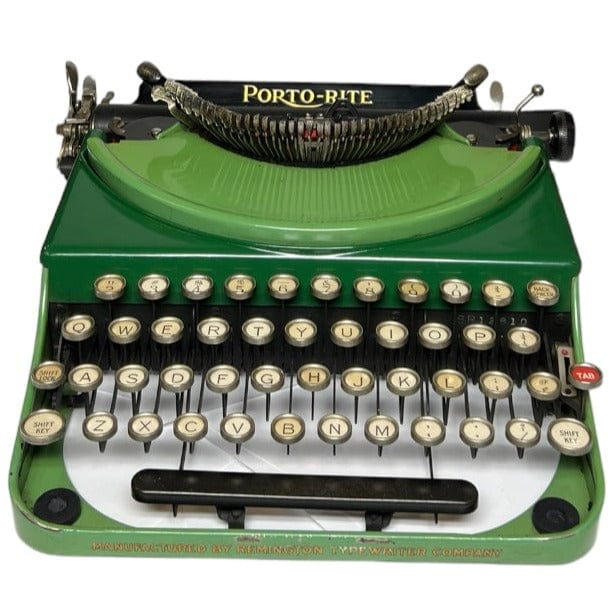 Toronto Typewriters Portable Typewriter Remington Porto-Rite (Duotone Green) Typewriter