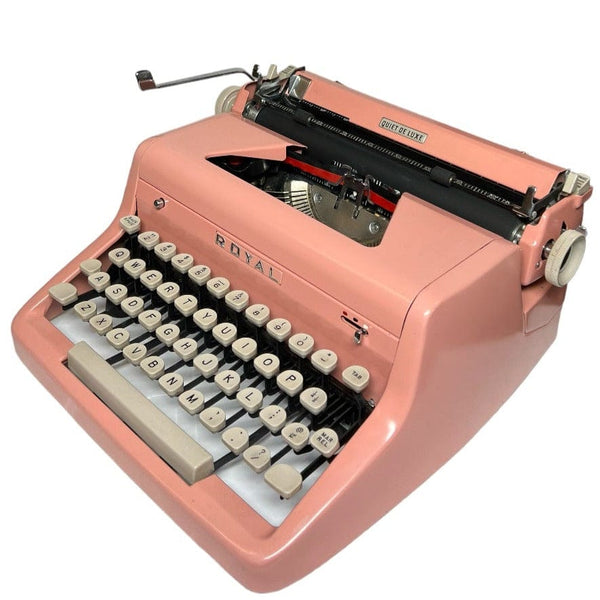Royal Quiet Deluxe (Flamingo Pink) Typewriter