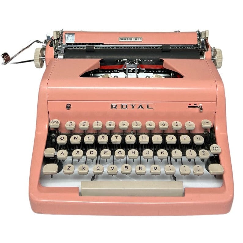 Royal Quiet Deluxe (Flamingo Pink) Typewriter