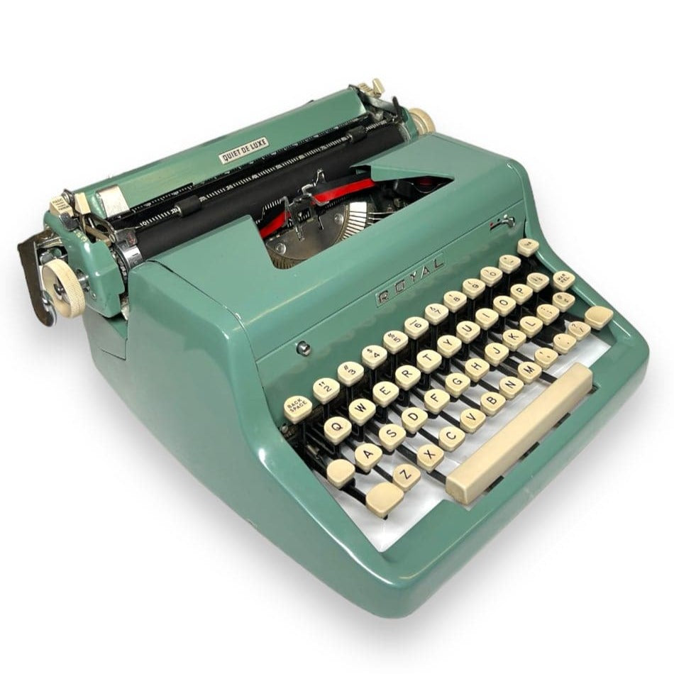 Toronto Typewriters Portable Typewriter Royal Quiet Deluxe (Normandy Green) Typewriter