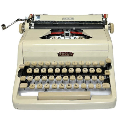 Toronto Typewriters Portable Typewriter Royal Quiet Deluxe (Star White) Typewriter