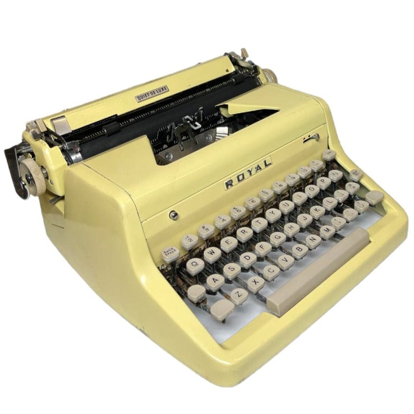 Toronto Typewriters Portable Typewriter Royal Quiet Deluxe (Sunbeam Yellow) Typewriter