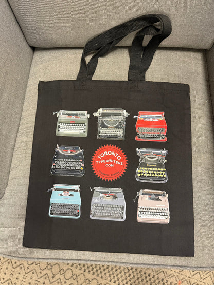Toronto Typewriters Tote Bag Brand Champ Typewriter Tote Bag - Black