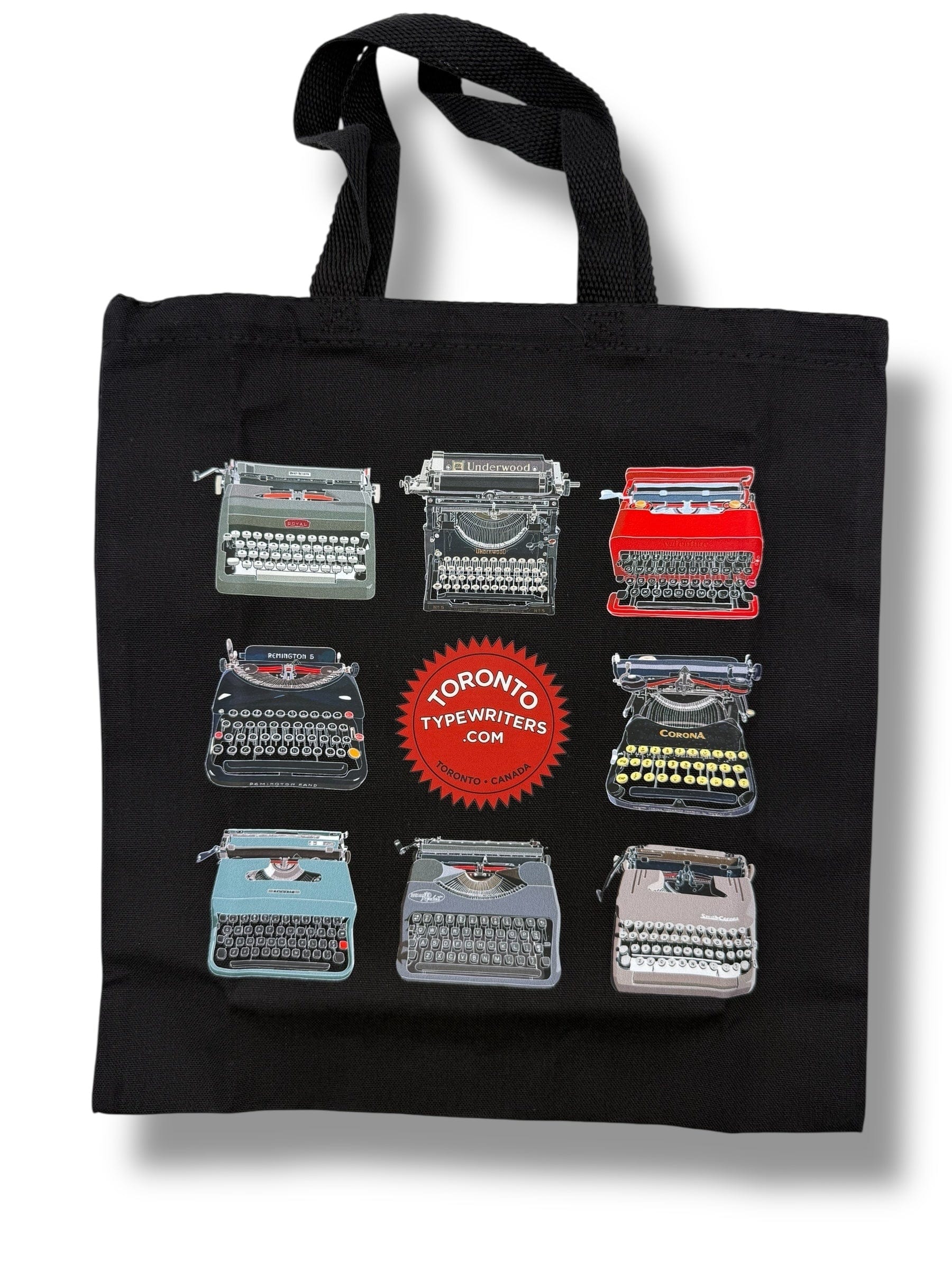 Toronto Typewriters Tote Bag Brand Champ Typewriter Tote Bag - Black