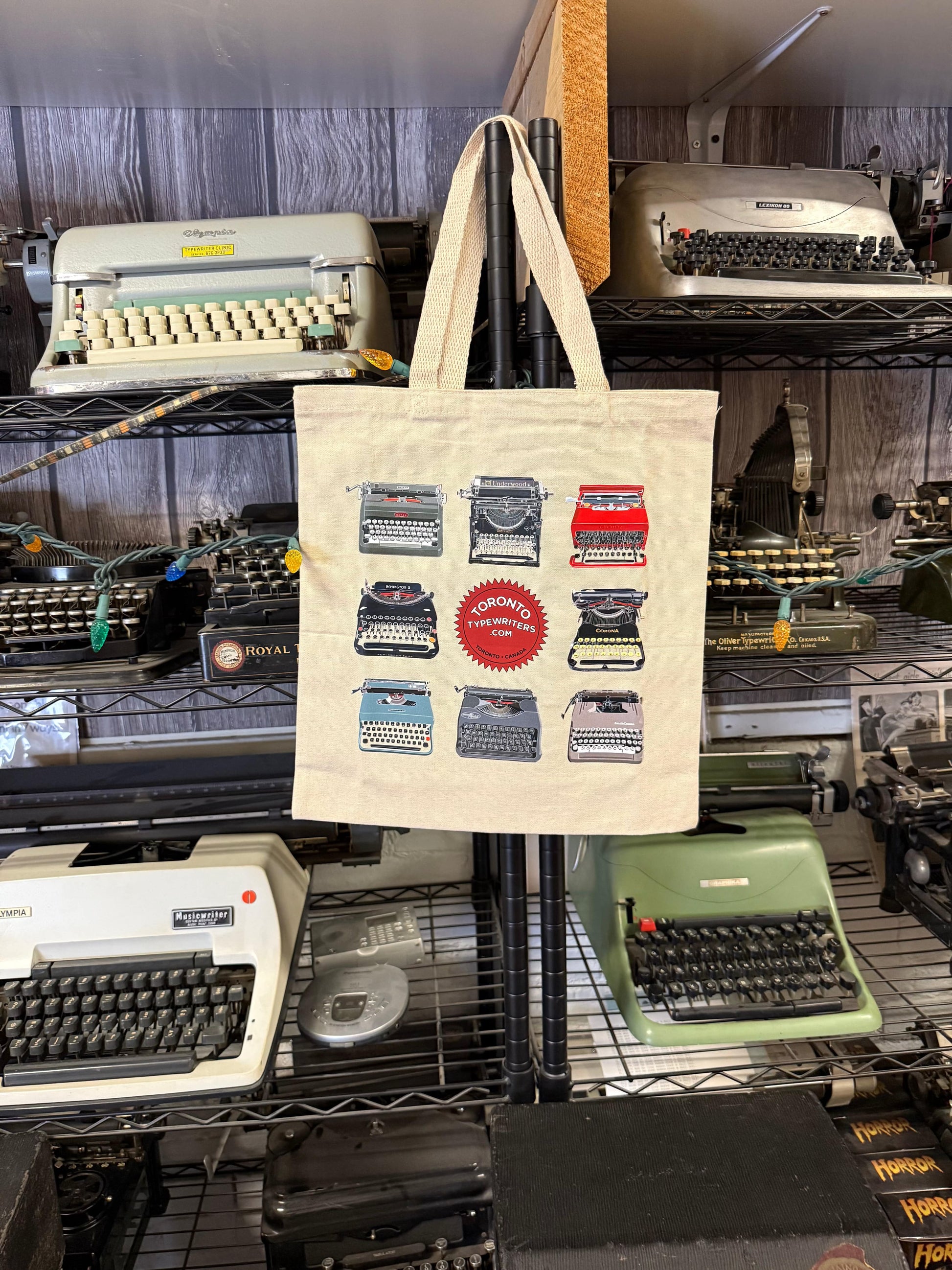 Toronto Typewriters Tote Bag Brand Champ Typewriter Tote Bag - Natural