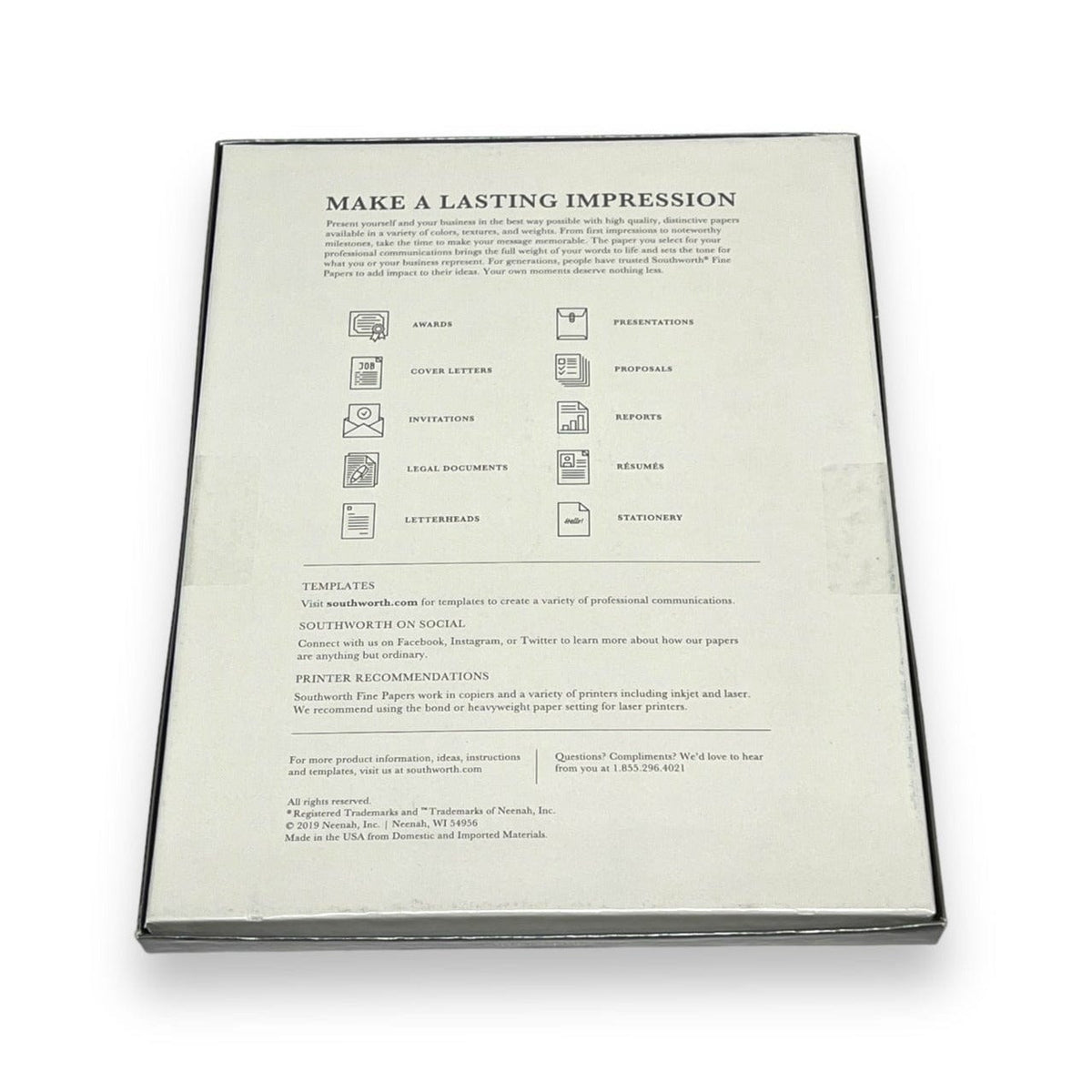 Typewriter Paper - White Linen – Toronto Typewriters