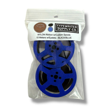 Toronto Typewriters Typewriter Ribbon 🖤💙 Black Blue Universal Typewriter Spool & Ribbon Set