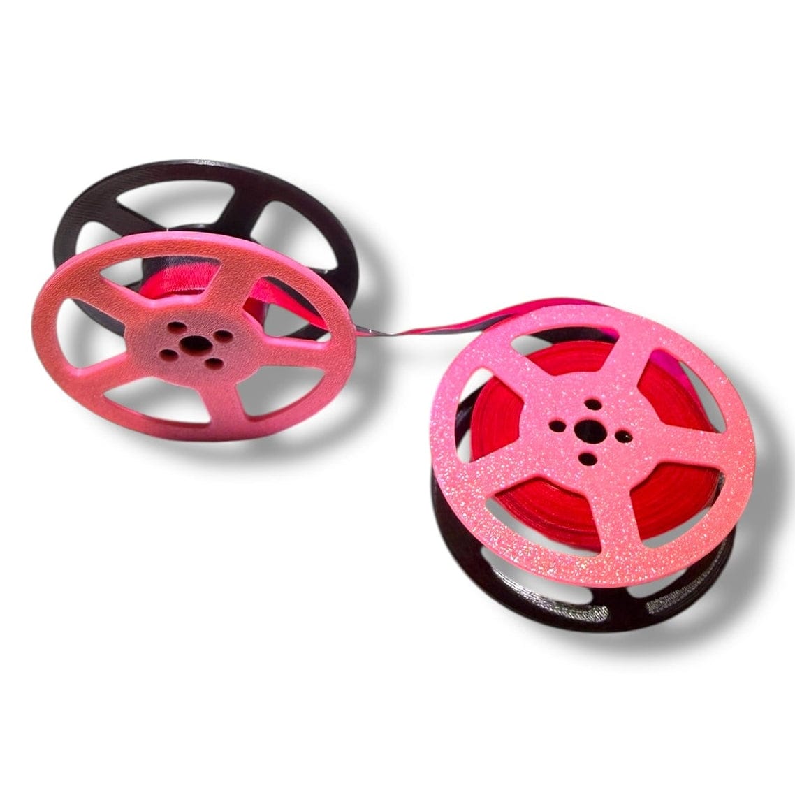 Toronto Typewriters Typewriter Ribbon 🖤🩷 Black Pink Universal Typewriter Spool & Ribbon Set