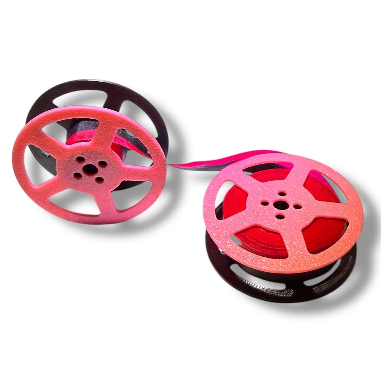 Toronto Typewriters Typewriter Ribbon 🖤🩷 Black Pink Universal Typewriter Spool & Ribbon Set