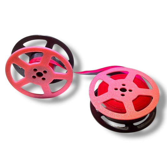 Toronto Typewriters Typewriter Ribbon 🖤🩷 Black Pink Universal Typewriter Spool & Ribbon Set