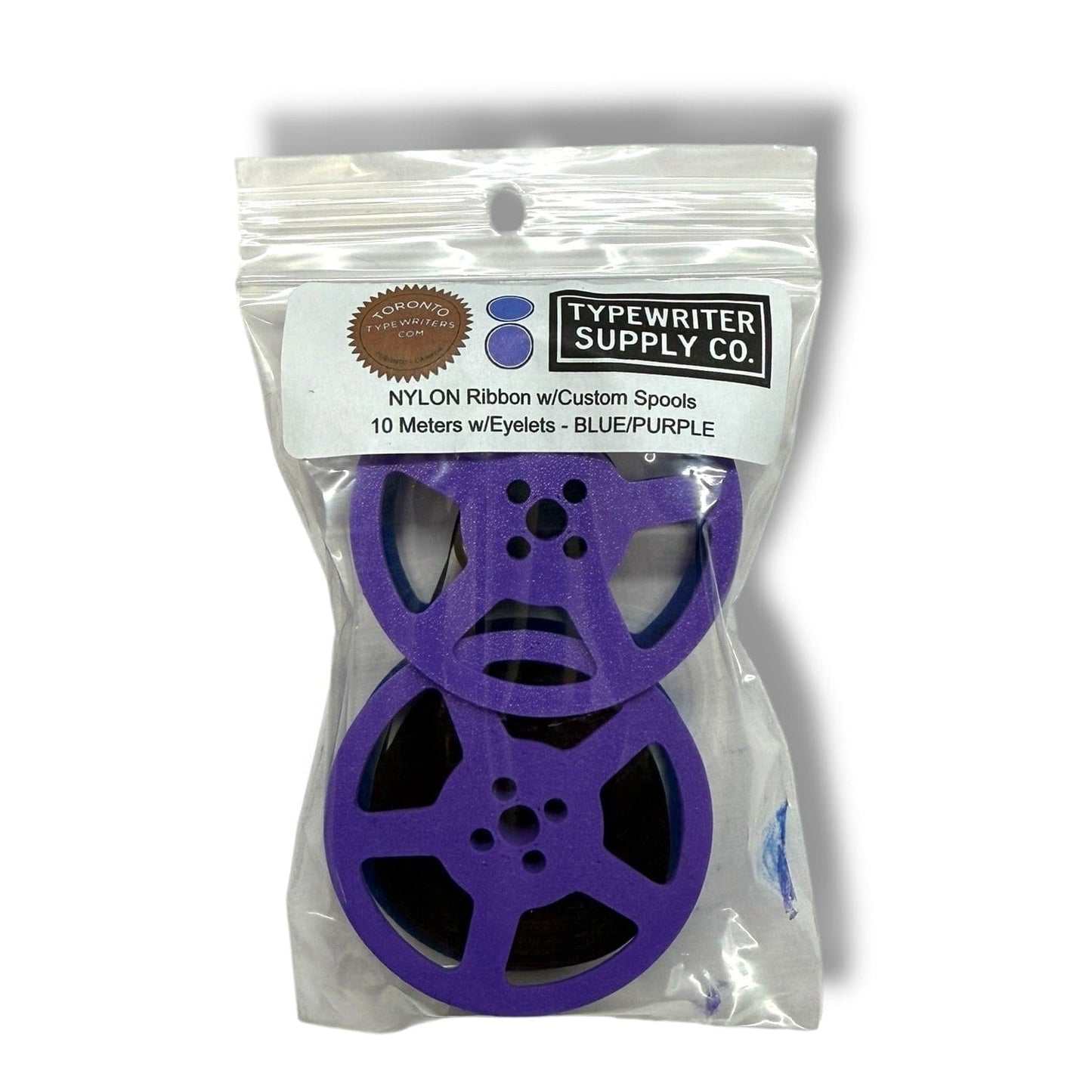 Toronto Typewriters Typewriter Ribbon 💙💜 Blue Purple Universal Typewriter Spool & Ribbon Set